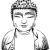 detail of the buddha drawing