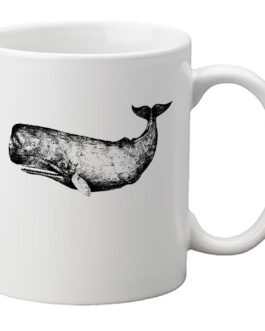 Scrimshaw Whale – Mug for Coffee, Tea – 12oz